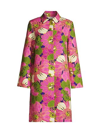 Shop Frances Valentine Balmacaan African Daisy Coat | Saks Fifth Avenue