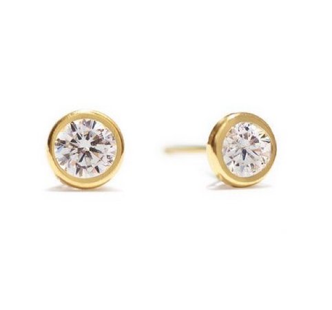 gold and diamonds earrings