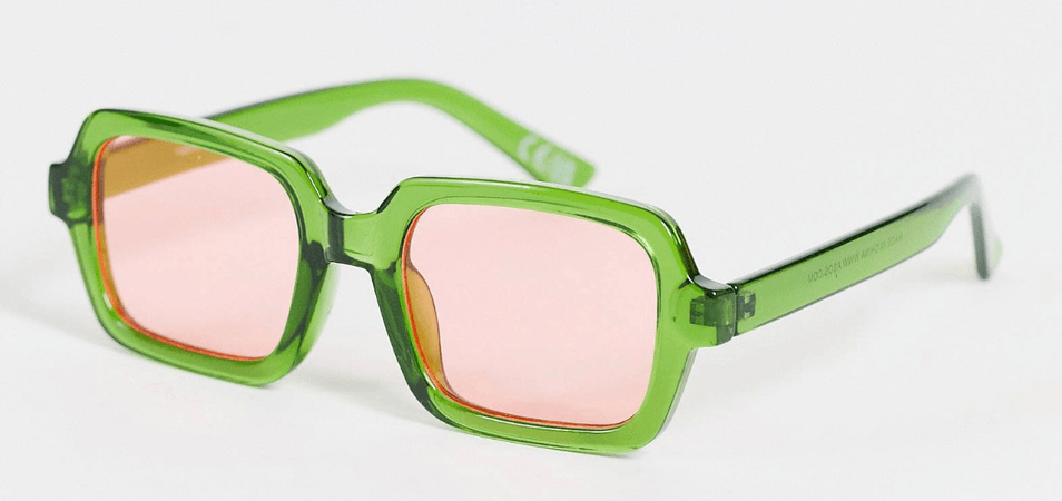 Asos green sunglasses