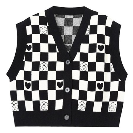 Checkerboard Cropped Vest | BOOGZEL APPAREL 🏁 – Boogzel Apparel