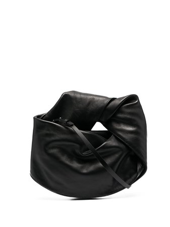 Y/Project ruched tote bag black WBAG8MINI - Farfetch
