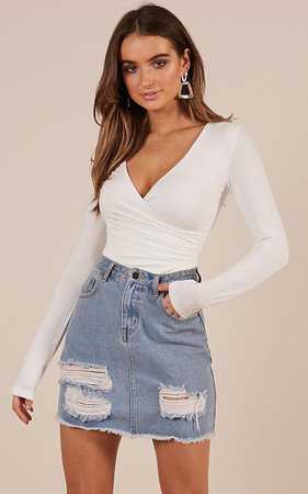 Styles And Breeze Top In White | Showpo