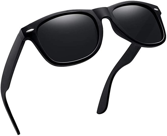 Amazon.com: Joopin Unisex Polarized Sunglasses Men Women Retro Designer Sun Glasses (Matte Black Simple packaging) : Clothing, Shoes & Jewelry