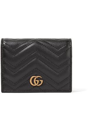 Gucci | GG Marmont small quilted leather wallet | NET-A-PORTER.COM