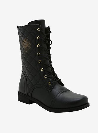 Harry Potter Marauder's Map Quilted Combat Boots