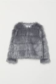 grey faux fur jacket – Google Sök