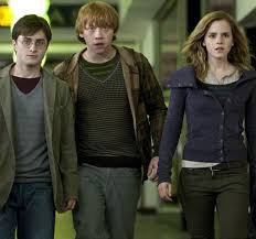 deathly hallows hermione ron harry running - Google Search