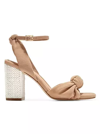 Shop Cole Haan Kaycee Knotted Suede Sandals | Saks Fifth Avenue