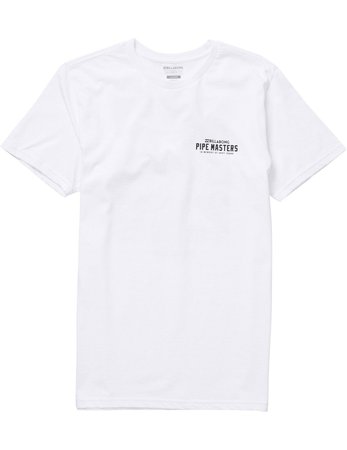Billabong Pipe Collage Short Sleeve T-Shirt in White
