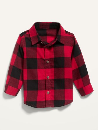 Unisex Long-Sleeve Plaid Shirt for Baby | Old Navy