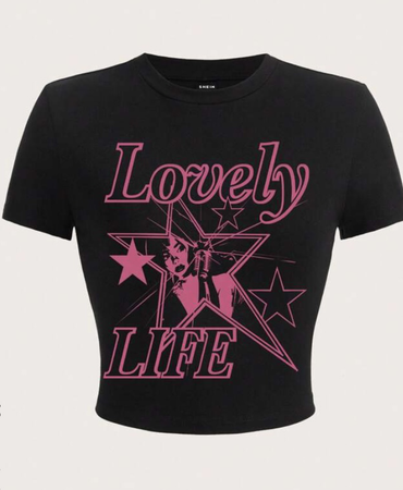 pink and black t shirt