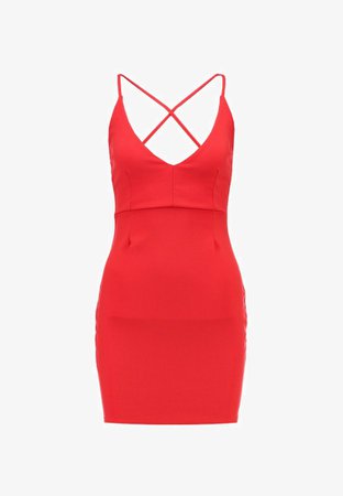 Missguided CROSS BACK STRAPPY MINI DRESS