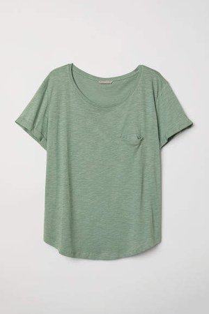 H&M+ Modal-blend T-shirt - Green