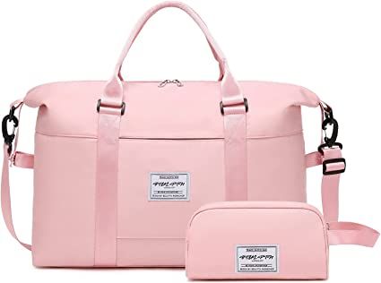Amazon.com: Travel Duffle Bag for Women, Weekender Bags Sport Gym Tote Bag With Toiletry Bag, Large Carry On Overnight Bag for Women Girls Travel, Gym, Hospital Bag for Labor and Delivery Maternity Bag : Clothing, Shoes & Jewelry