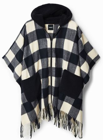 Desigual OUTLET
Plaid and Fur Poncho