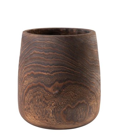 14" Tall Dorian Wood Vase WD1028 – Replica Plants and Decor