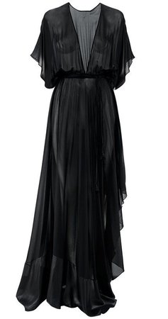 black flowy dress