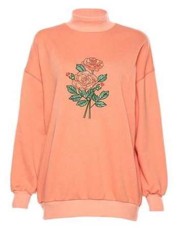 Peach Rose Sweatshirt