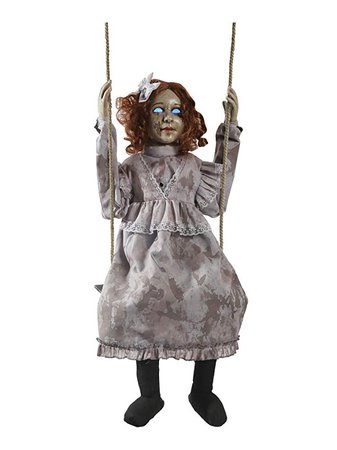 Amazon.com: Morris Costumes Swinging Decrepit Doll Prop: Clothing