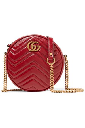Gucci | GG Marmont Circle quilted leather shoulder bag | NET-A-PORTER.COM