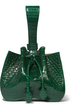 Alaïa | Alligator bucket bag | NET-A-PORTER.COM