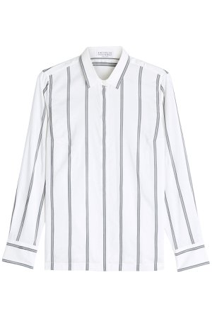 Striped Silk Shirt Gr. XL