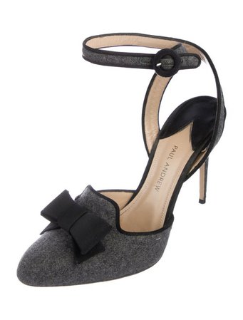 Paul Andrew Grosgrain-Trimmed Bow Pumps - Shoes - PAA22207 | The RealReal