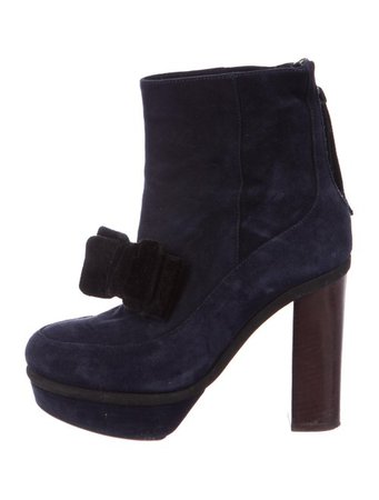 Marni Suede Platform Booties - Shoes - MAN78500 | The RealReal