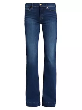 Shop 7 For All Mankind Dojo Mid-Rise Trouser Jeans | Saks Fifth Avenue
