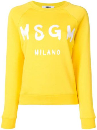 MSGM logo print sweatshirt $155 - Buy SS19 Online - Fast Global Delivery, Price