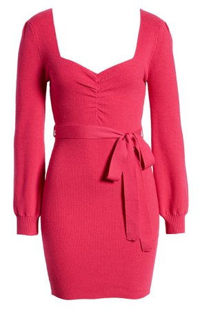 4SI3NNA Olivia Long Sleeve Ribbed Sweater Dress | Nordstrom