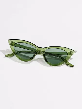 Tinted Lens Cat Eye Sunglasses | SHEIN USA