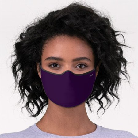 Masculine Solid Deep Purple Premium Face Mask | Zazzle.com