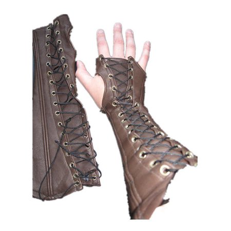 Steampunk Medieval Themed Leather Bracers