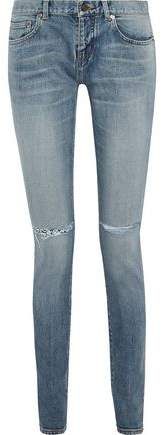 Distressed Low-rise Skinny Jeans
