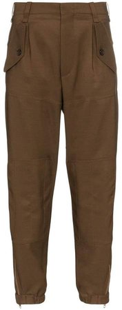 cargo trousers with tapered hem