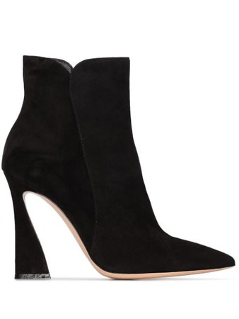 Gianvito Rossi Aura 105mm ankle boots black G7342415RICCAS - Farfetch