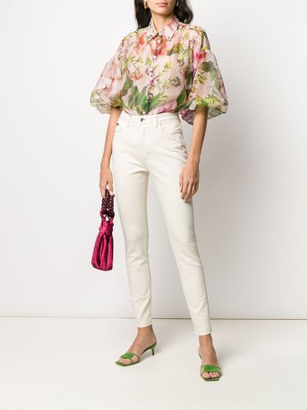 Dolce & Gabbana floral-print Sheer Shirt - Farfetch