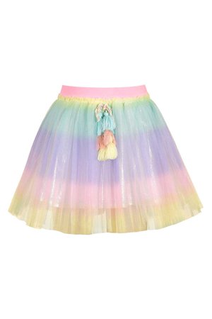 Hannah Banana Little Girls Pastel Rainbow Tutu Skirt