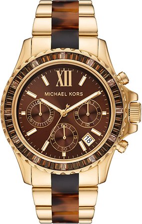 Amazon.com: Michael Kors Women's Everest Quartz Watch with Stainless Steel Strap, Rose Gold, 22 (Model: MK6972) : Clothing, Shoes & Jewelry