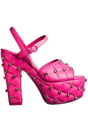 Moschino Pink Platform Sandals