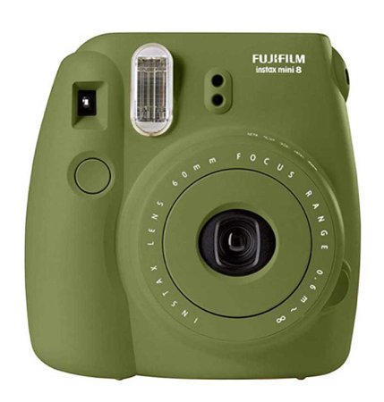 green Polaroid camera