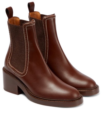 CHLOÉ Mallo leather Chelsea boots