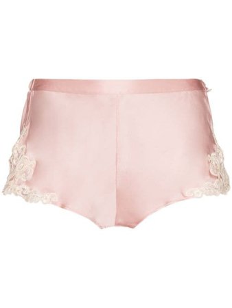 La Perla Maison Silk Shorts LPDCFI0019228DL Pink | Farfetch