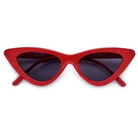 Red frame sunglasses