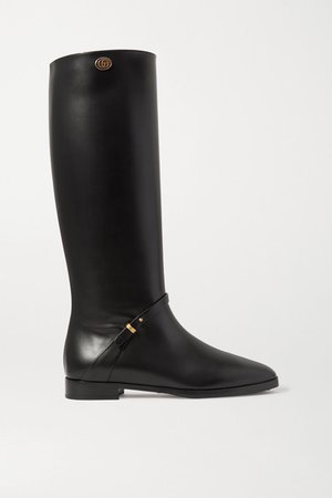 Gucci | Rosie logo-embellished leather knee boots