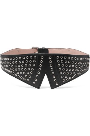 Alaïa | Eyelet-embellished leather belt | NET-A-PORTER.COM