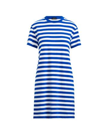 Striped Cotton T-Shirt Dress
