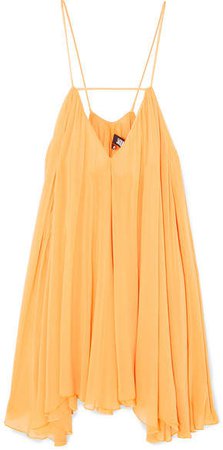 Bellezza Chiffon Mini Dress - Yellow