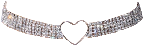 diamond choker with heart ring